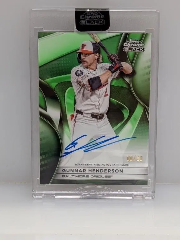 2025 Topps Chrome Black Gunnar Henderson Auto 6/99