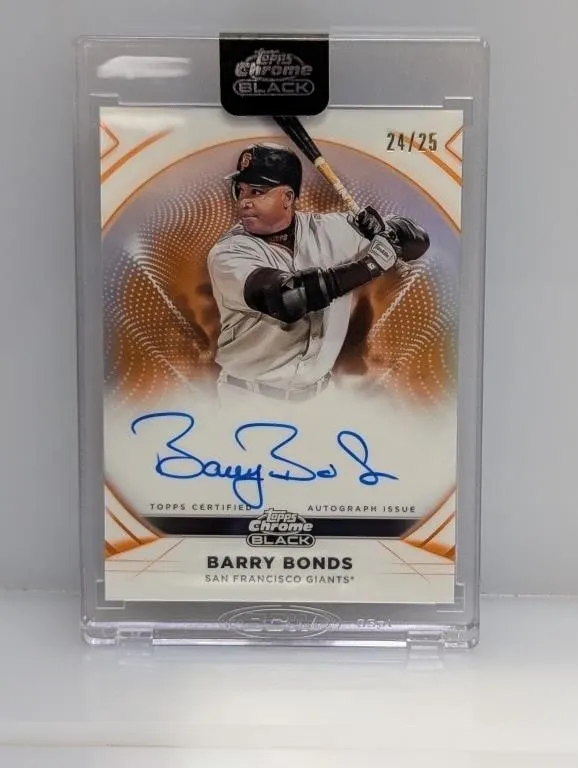 2025 Topps Chrome Black Barry Bonds Auto #24/25