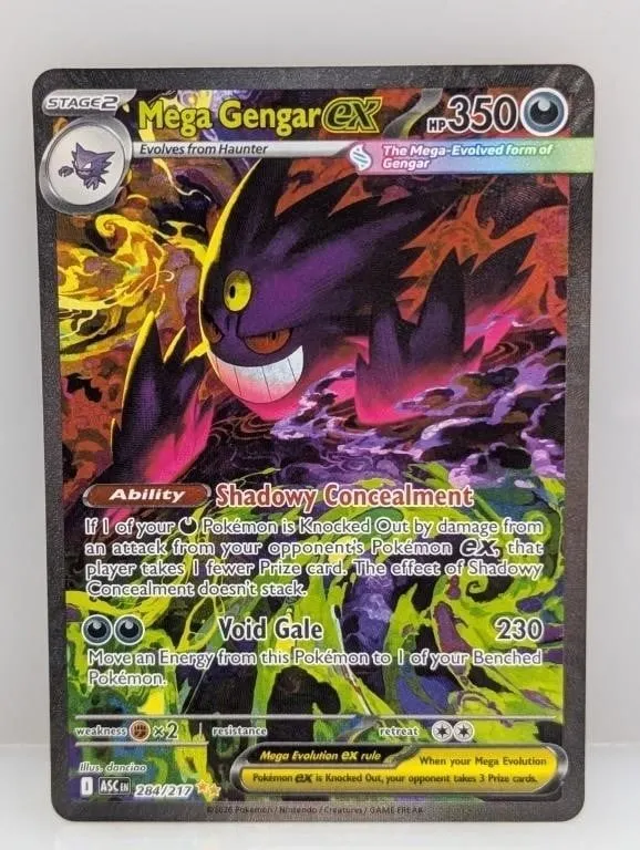 2026 Pokemon Ascended Heroes Mega Gengar ex #284
