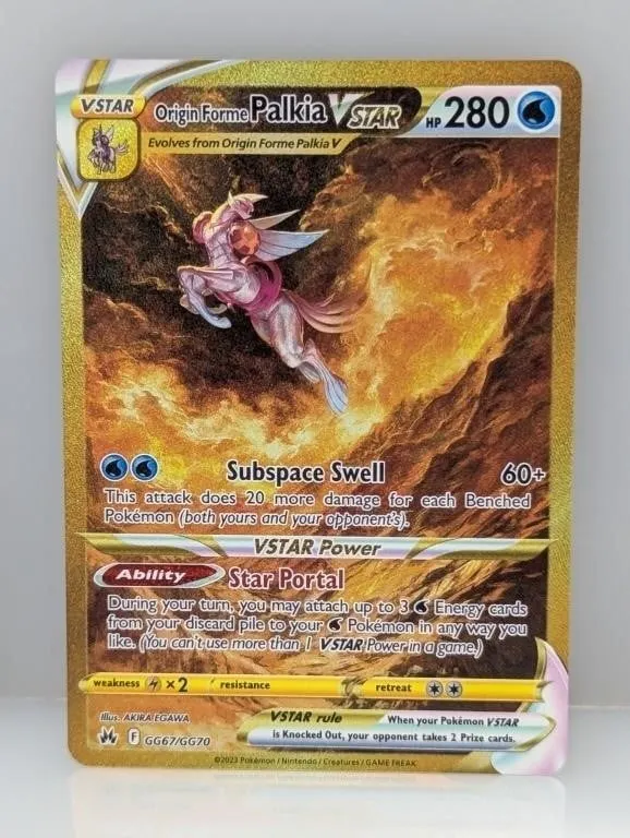 2023 Pokemon Origin Forme Palkia Vstar Gold GG67