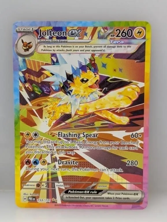 2025 Pokemon Prismatic Evolution Jolteon ex #153