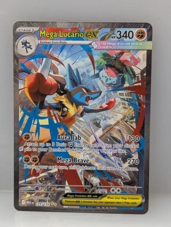 2025 Pokemon Mega Evolution Mega Lucario ex #179