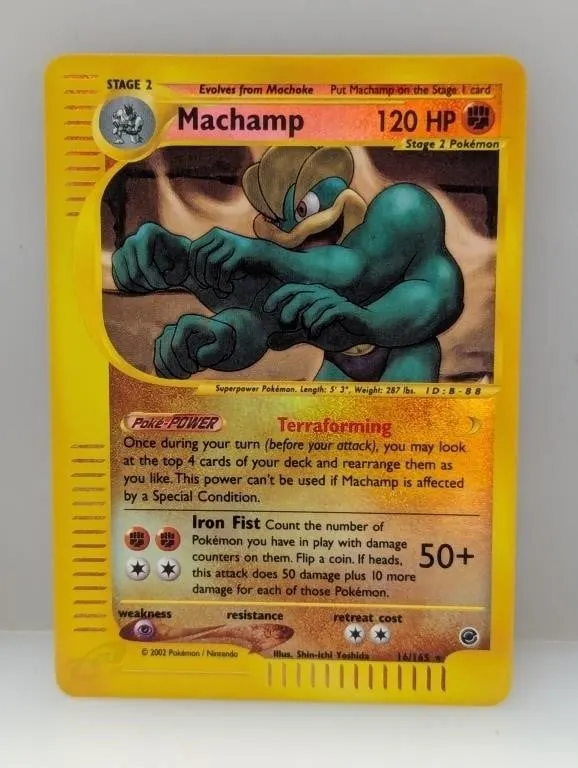 2002 Pokemon Expedition Machamp Reverse Holo #16