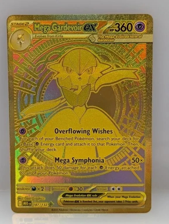2025 Pokemon Gold Mega Gardevoir ex Hyper Rare