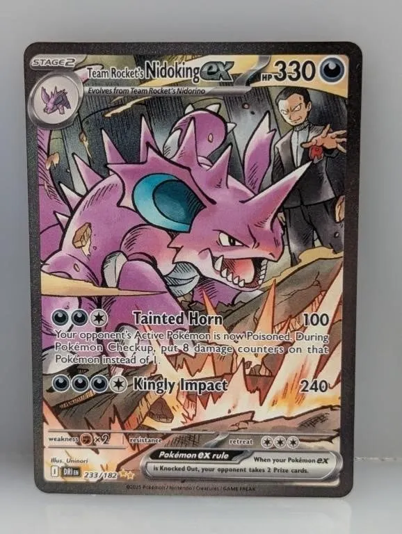 2025 Pokemon Team Rocket's Nidoking ex #233
