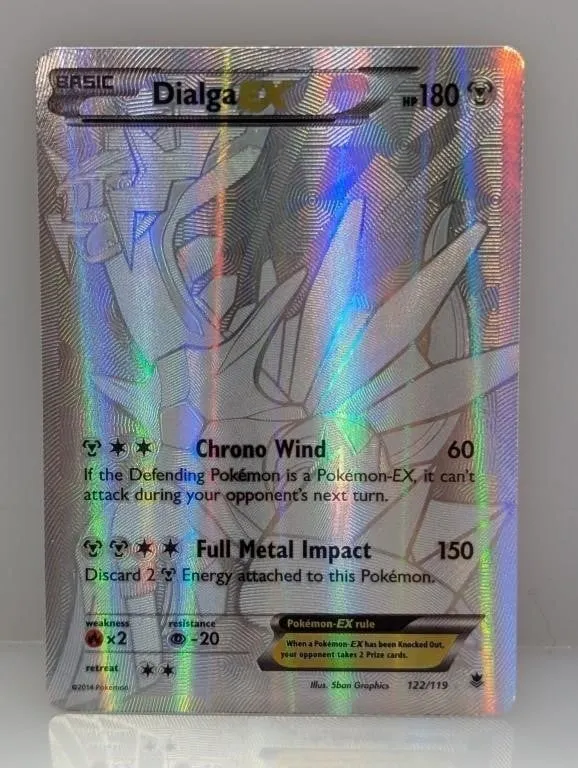 2014 Pokemon XY Dialga EX Secret Rare #122