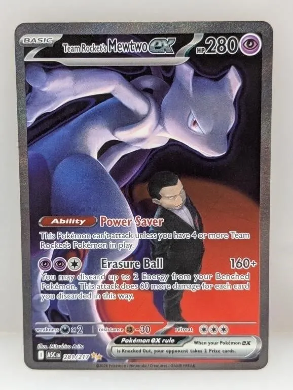 2026 Pokemon Team Rocket's Mewtwo ex #281