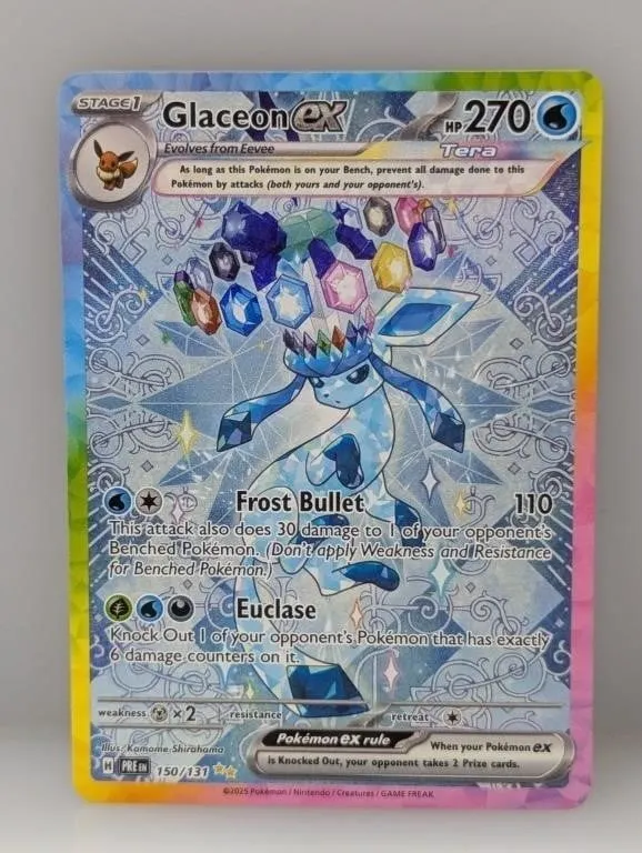 2025 Pokemon Prismatic Glaceon ex #150
