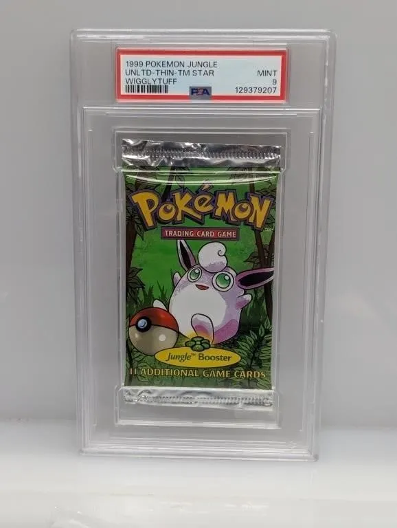 1999 Pokemon Jungle Wigglytuff Pack PSA 9