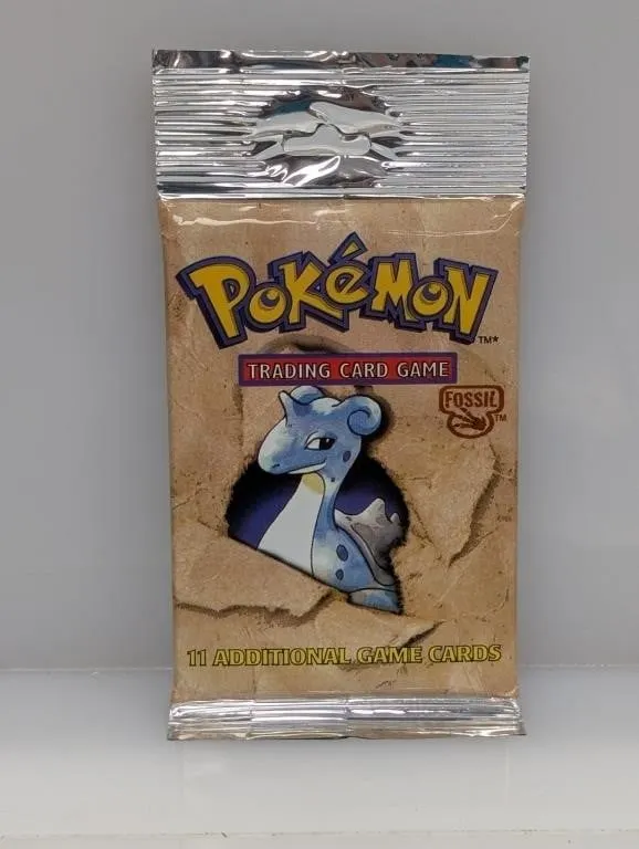 1999 Pokemon Fossil Hanger Booster Pack Lapras