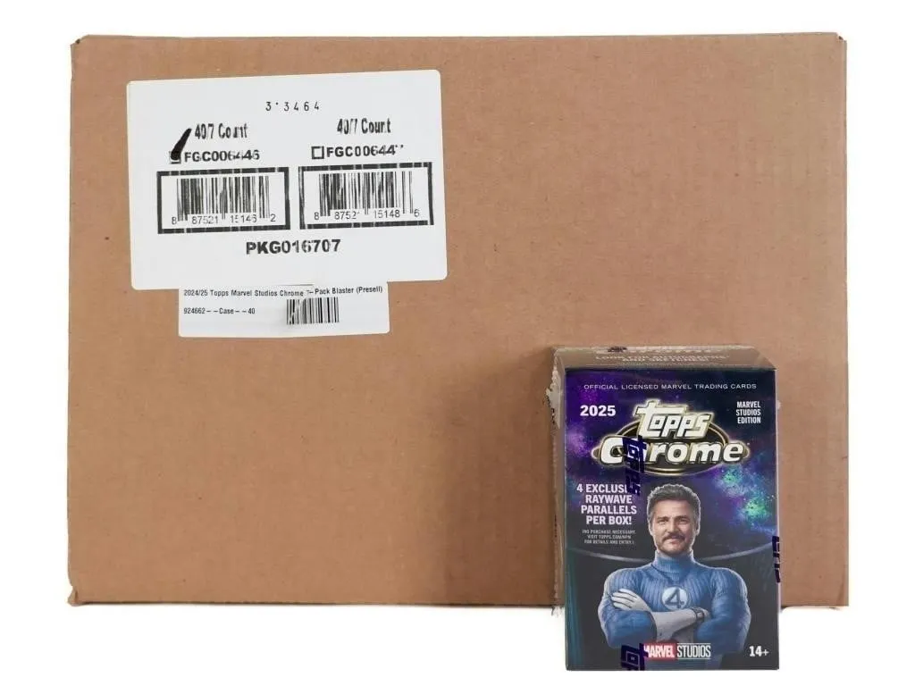 CASE OF (40) 2025 Topps Marvel Chrome Blaster Box