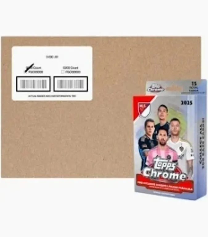 CASE (64) 2025 Topps Chrome MLS League Hanger Box