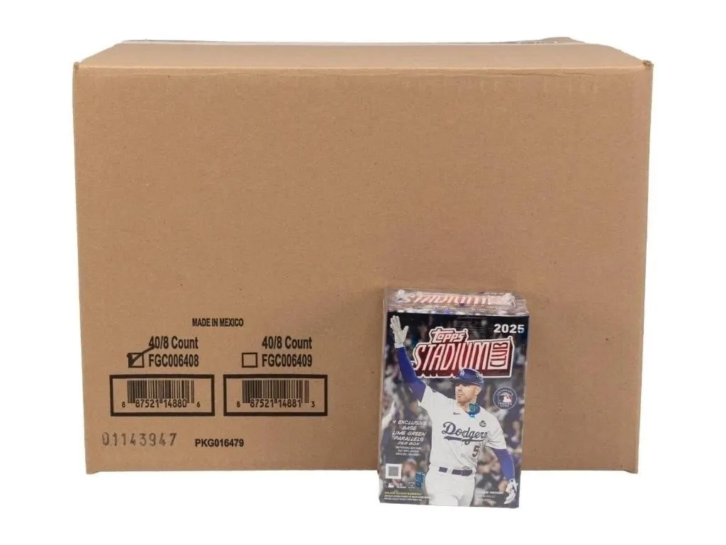 CASE OF (40) 2025 Stadium Club Baseball Blaster Bo