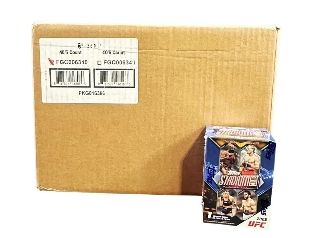 CASE OF (40) 2025 Stadium Club UFC Blaster Box