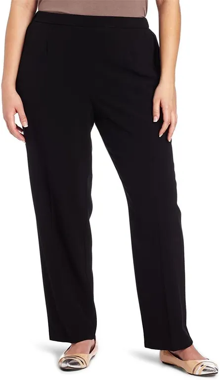 Briggs New York Womens Pull On Pants Black 26S