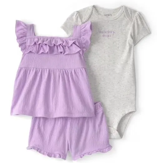 Carters Girls 3-Piece Outfit Set 24M