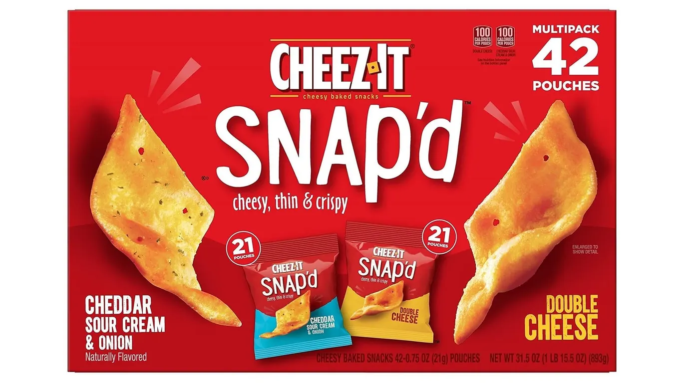 Cheez-It Snapd Cheesy Baked Snacks 31.5oz 42ct