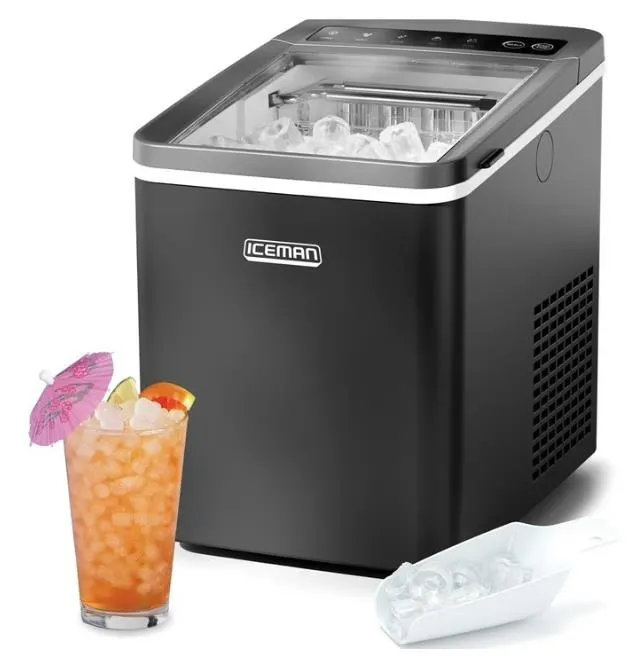 Chefman Iceman Compact Bullet Ice Machine 26lb