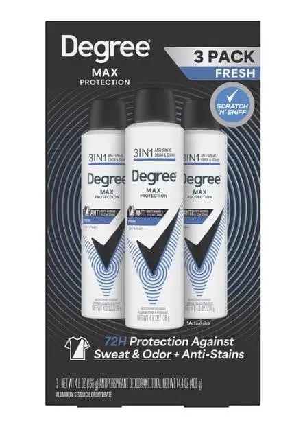 Degree Men Black And White Fresh Deodorant...