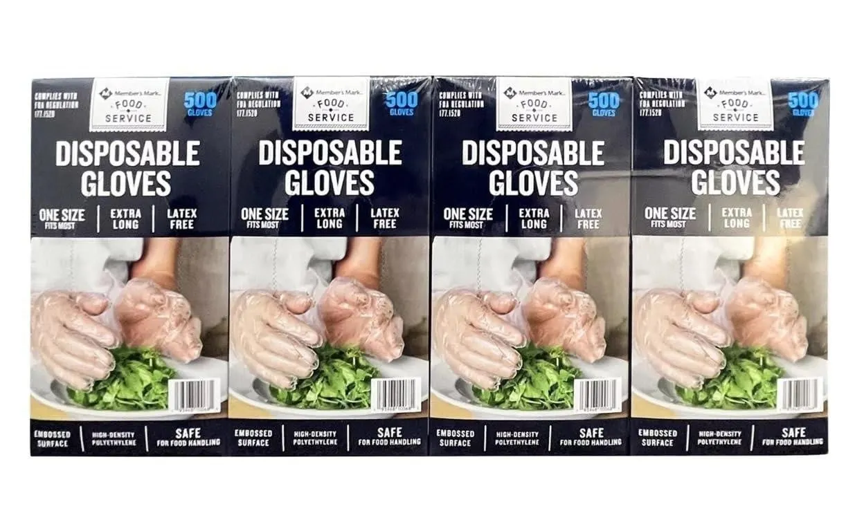 Disposable Food Gloves 2000ct White