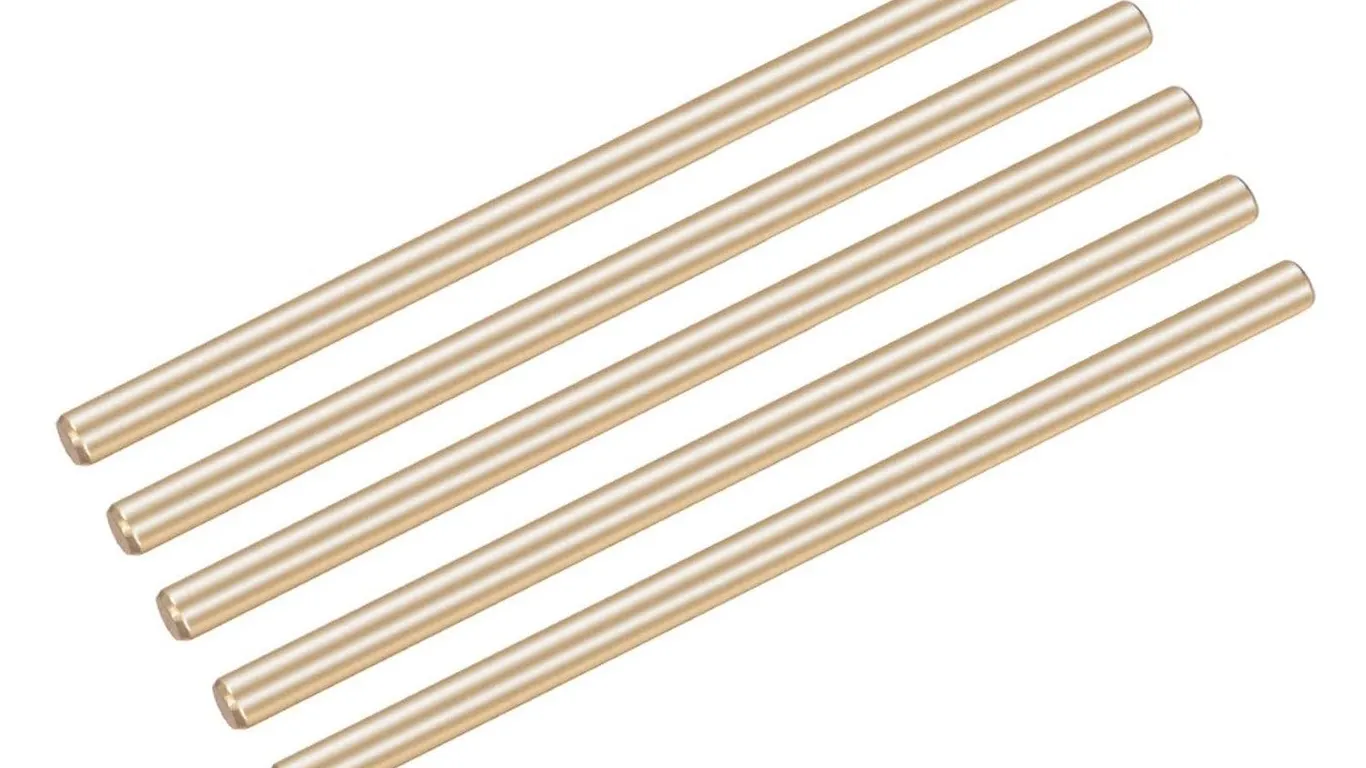 DMiotech Brass Round Rod 2mm x 50mm 5pk