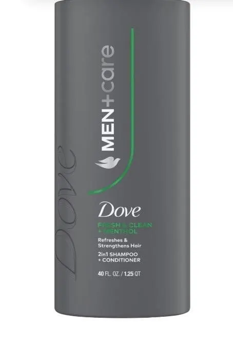 Dove MenCare Fresh and Clean 2-in-1 Shampoo 40 oz