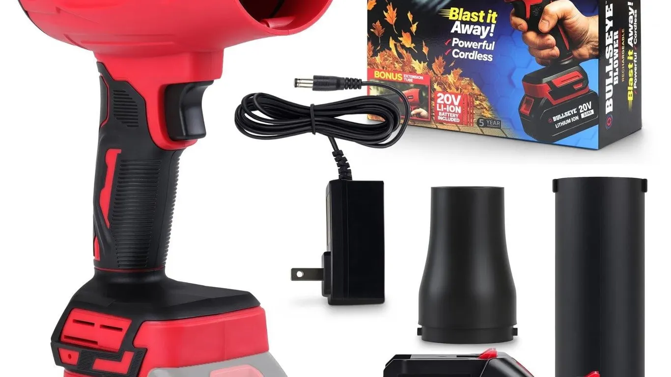 Emson Bullseye Cordless 20V Leaf Blower 2pk