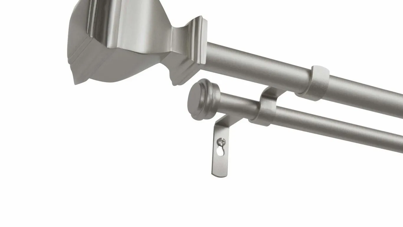 Exclusive Home Napoleon Double Curtain Rod 36-72