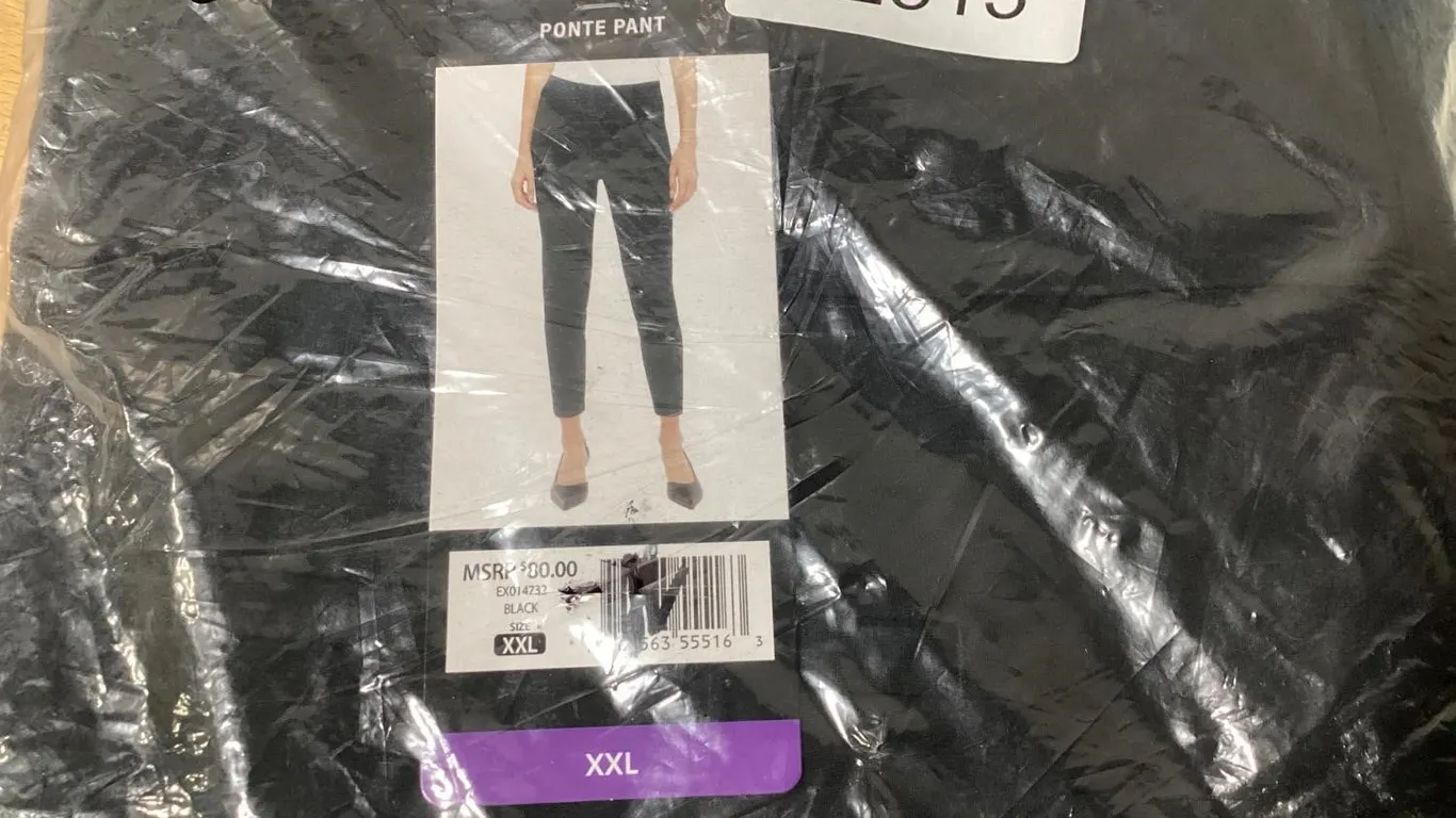 Express Ponte Pant Black Size XXL