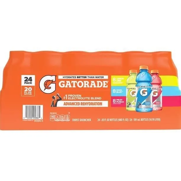 Gatorade Sports Drink 20 oz Bottles 24ct