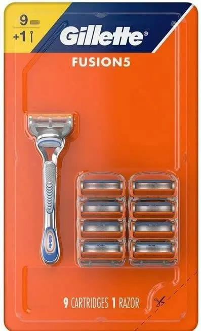 Gillette Fusion5 Razor Handle 9 Blade Refills