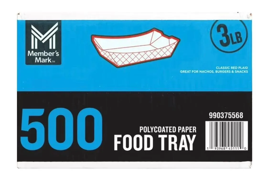 Heavy Duty Paper Food Trays 3lbs.
