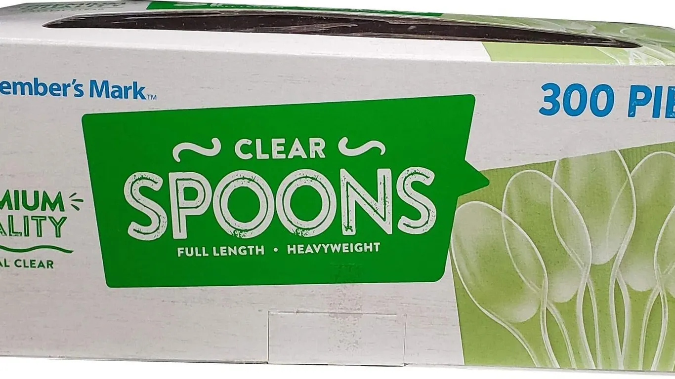 Heavy Weight Clear Plastic Spoons 300ct