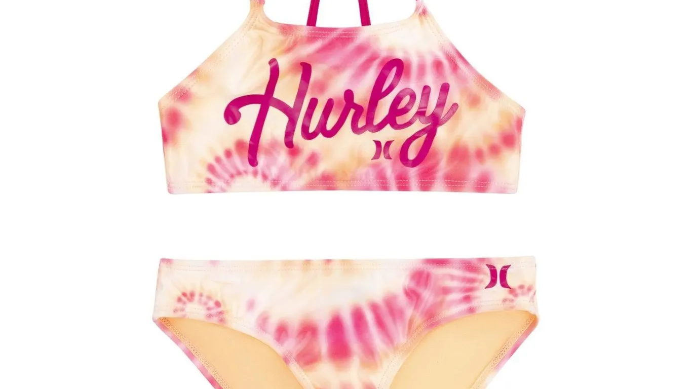 Hurley High-Waisted Bikini Set Hyper Pink Medium
