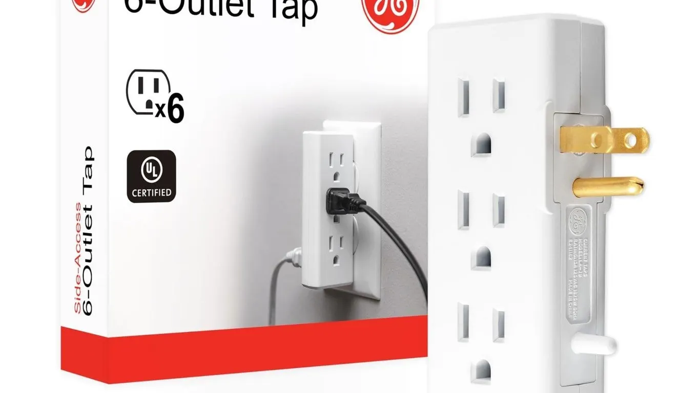 Jasco GE 54543 6-Outlet Power Tap Adapter