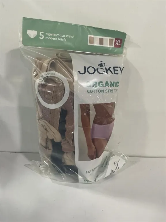 Jockey Organic Cotton Stretch Panties XL 5pk
