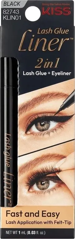 Kiss Lash Glue Liner Black 0.03 Fl Oz