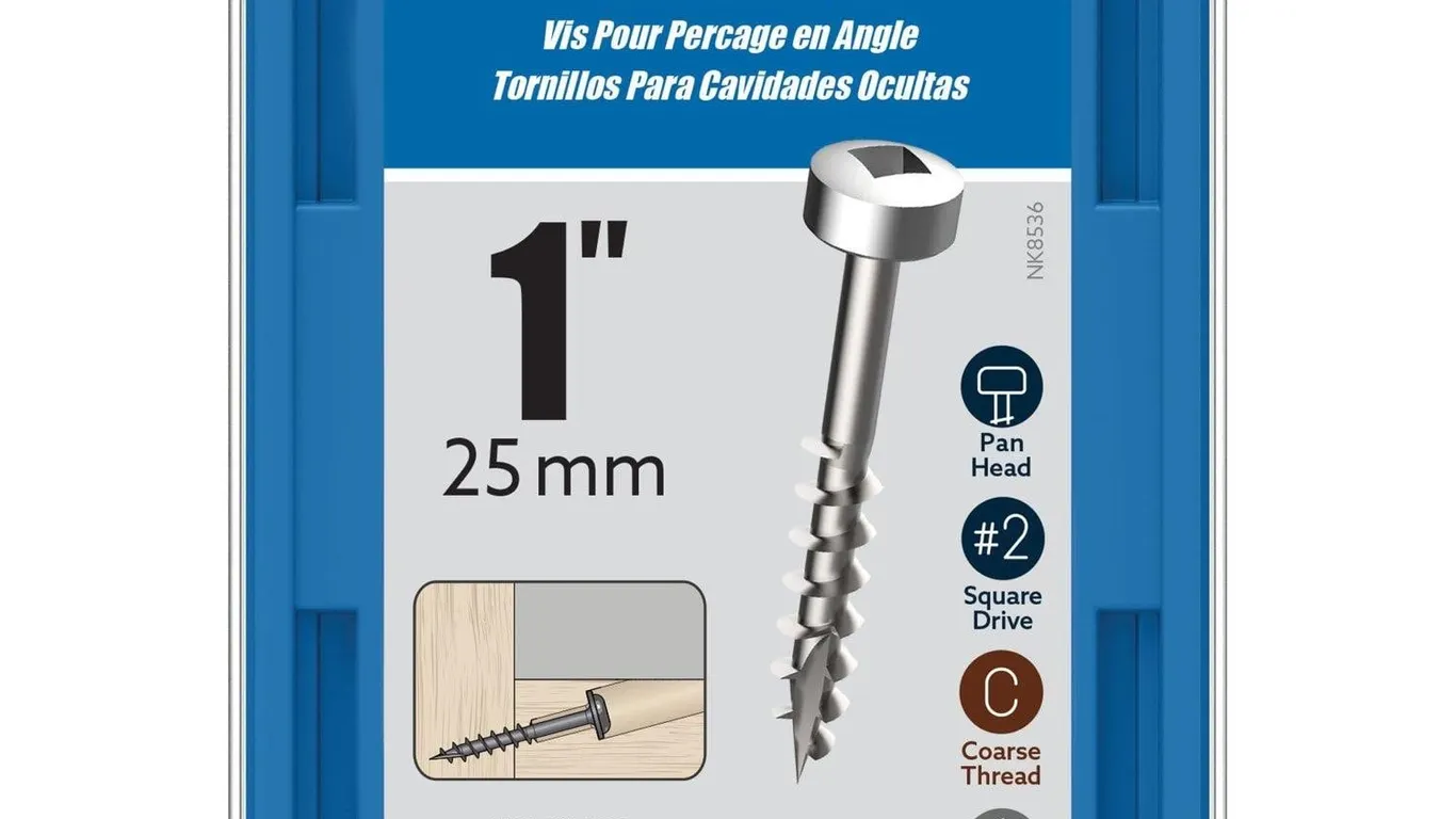 Kreg Zinc Pocket-Hole Screws 1-Inch 500ct