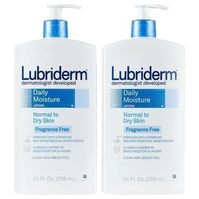 Lubriderm Daily Moisture Lotion 24oz 2pk