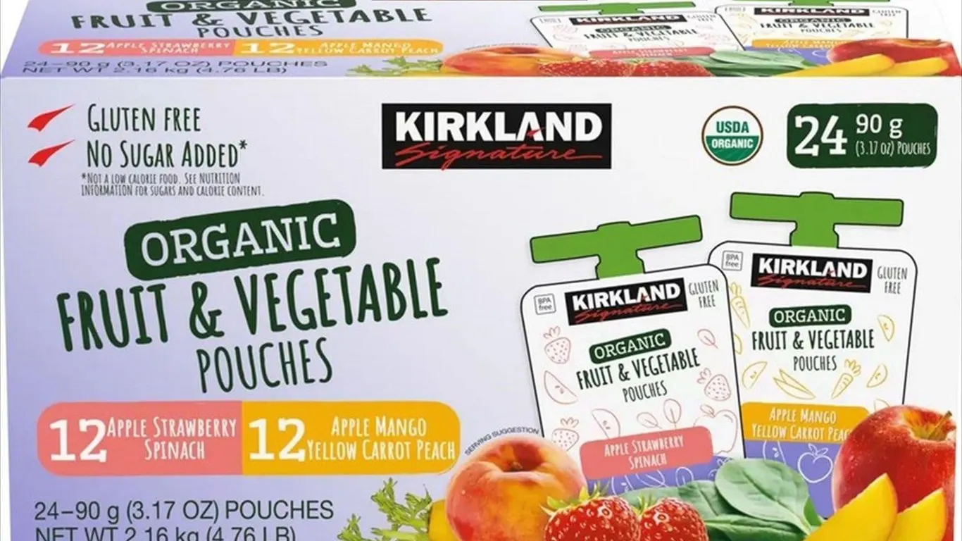 Organic Fruit Vegetable Pouch Variety 24ct