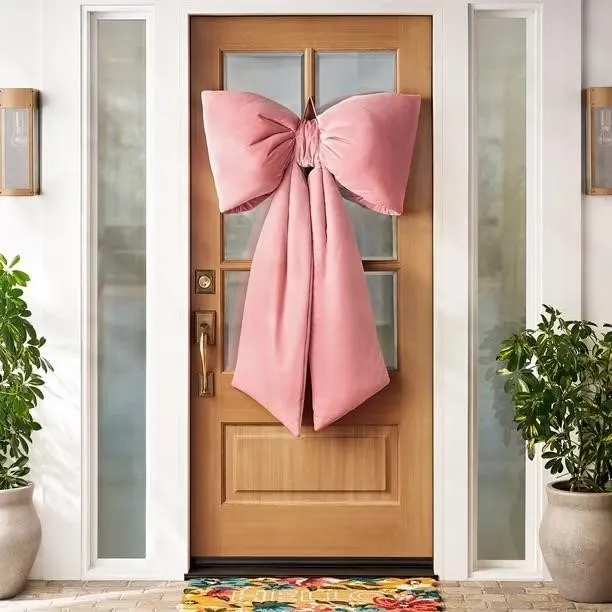 Oversized Velvet Bow Decor