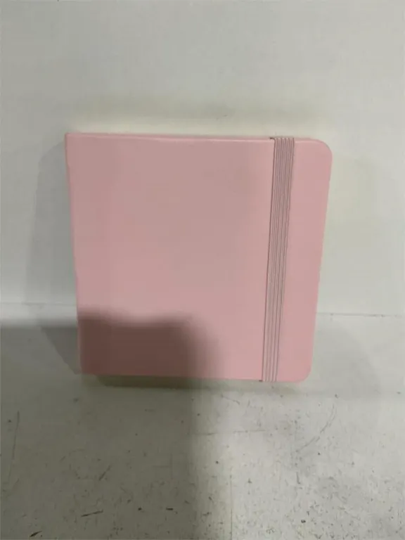 Pink Hardcover Pocket Notebook Elastic Closure