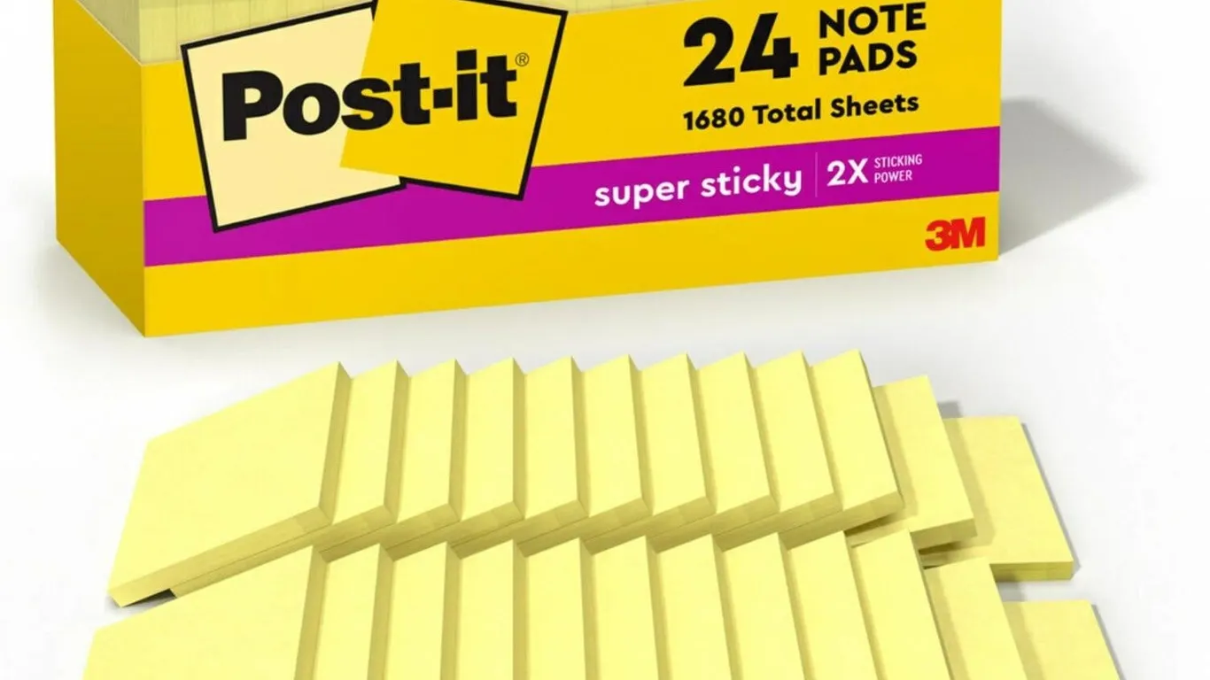 Post-it Super Sticky Notes 3x3 in 24pk