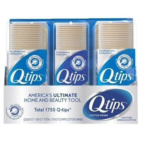 Q-tip Cotton Swabs 1750ct 3pk