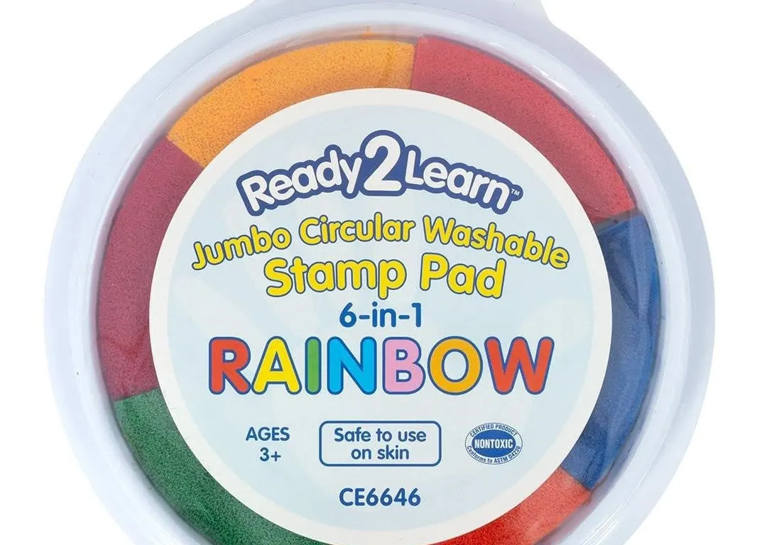 Ready 2 Learn Washable 6-in-1 Rainbow Ink Pad