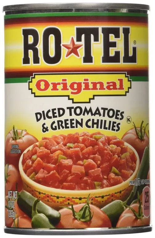 Ro-Tel Diced Tomatoes Green Chilies 10oz 8pk