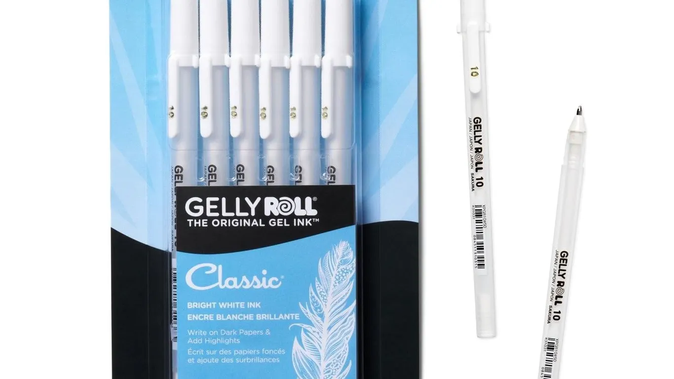 Sakura 57458 Gelly Roll Bold White Pens 6pk