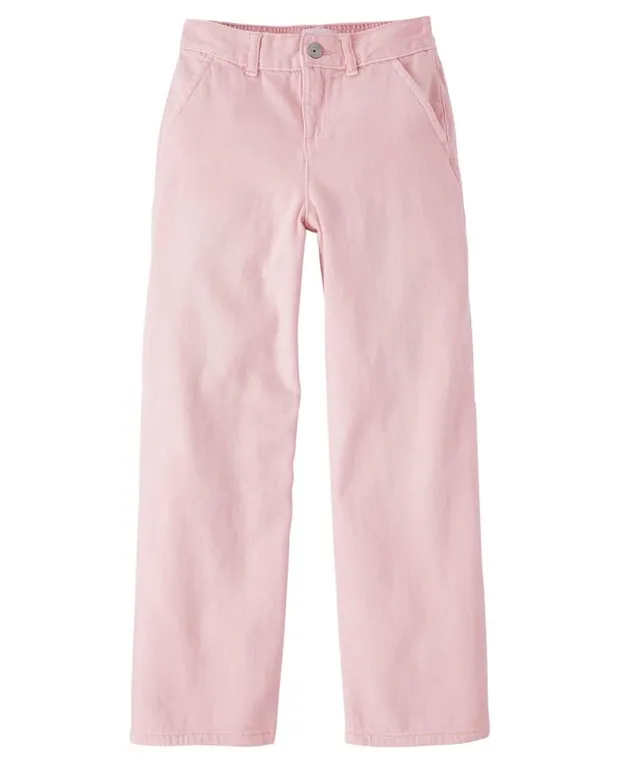 The Childrens Place Girls Wide Leg Jeans Rose...