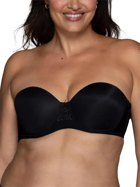 Vanity Fair Beauty Back Strapless Bra 34B Black