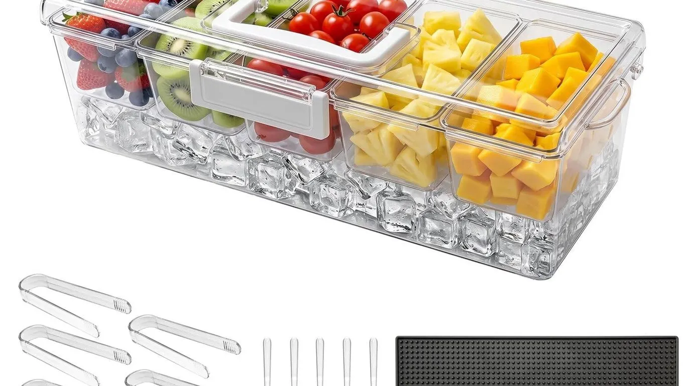 Vevor Chilled Condiment Server 500ml 5pk